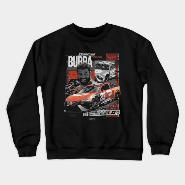 Bubba Wallace 23XI Pit Stop Crewneck Sweatshirt by art.Hamdan